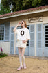 Simple Letter Flocking Cool All-Match Loose Short-Sleeved T-Shirt
